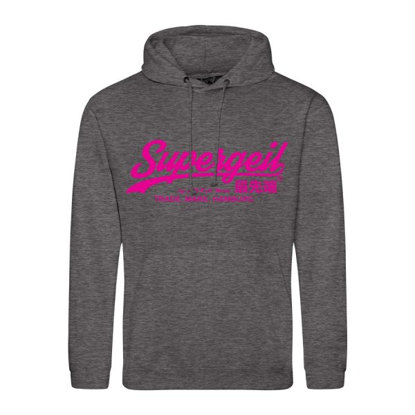 Hoodie Herren "Supergeil Classic" Charcoal – Bild 5