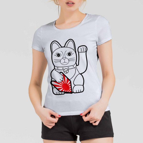 T-Shirt Damen "Rising Sun Neko"
