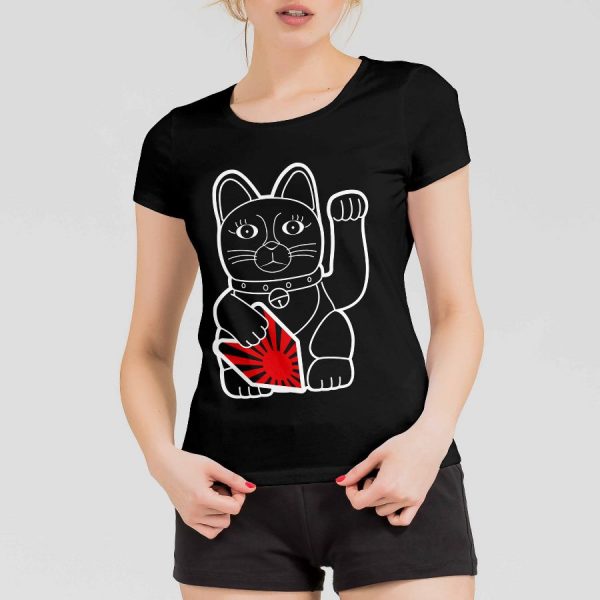 T-Shirt Damen "Rising Sun Neko" – Bild 2