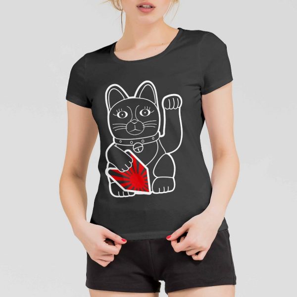 T-Shirt Damen "Rising Sun Neko" – Bild 3