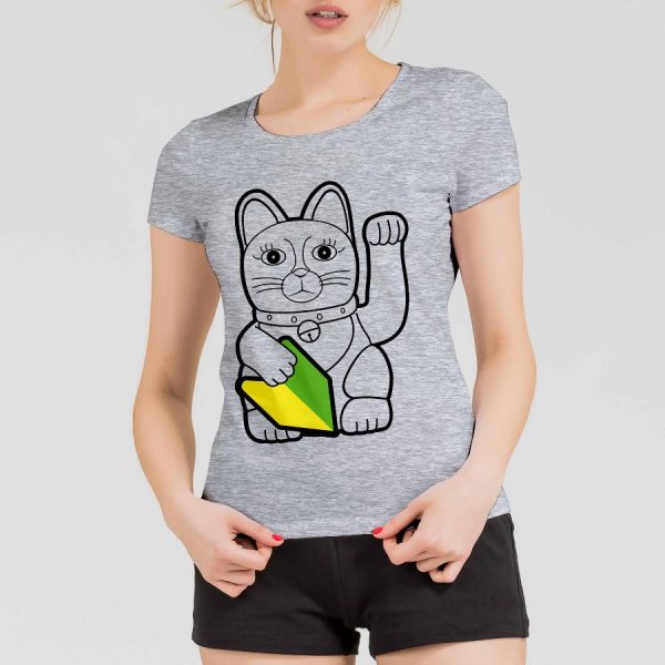 T-Shirt Damen "Wakaba Neko" – Bild 3