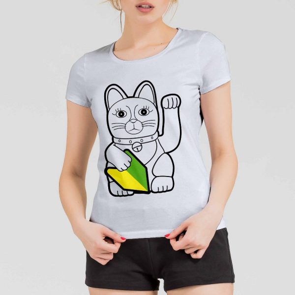 T-Shirt Damen "Wakaba Neko" – Bild 4