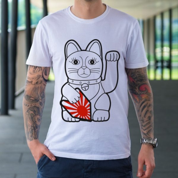 T-Shirt Herren "Rising Sun Neko"
