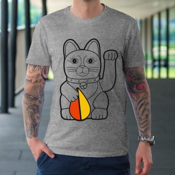 T-Shirt Herren "Kōreisha Neko"