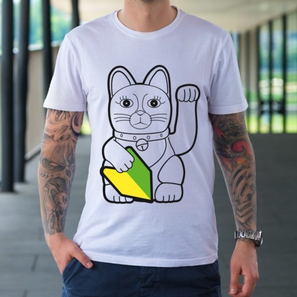 T-Shirt Herren "Wakaba Neko" – Bild 4