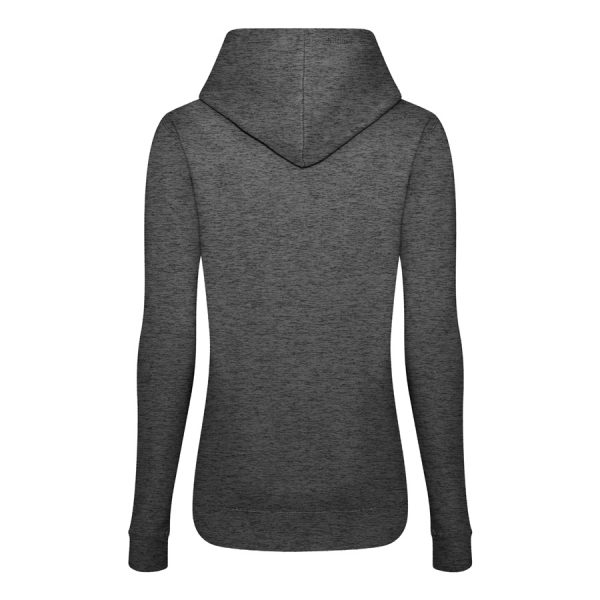 Hoodie Damen "Supergeil Classic" Charcoal – Bild 2