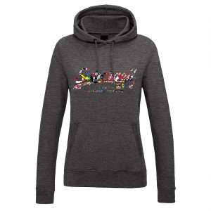 Hoodie Damen "Supergeil Classic" Charcoal