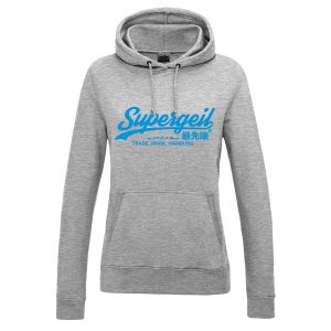 Hoodie Damen "Supergeil Classic" Heather Grey